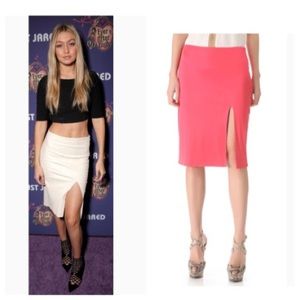 Olcay Gulsen Front Slit Skirt